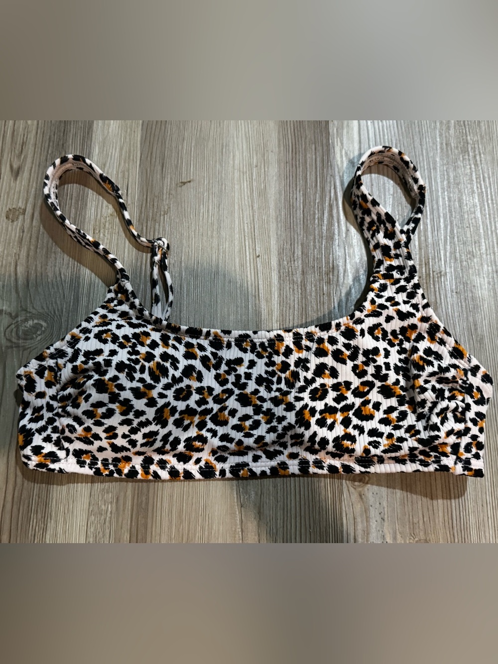 Xhilaration Leopard-Print Cami in White, Black & Amber